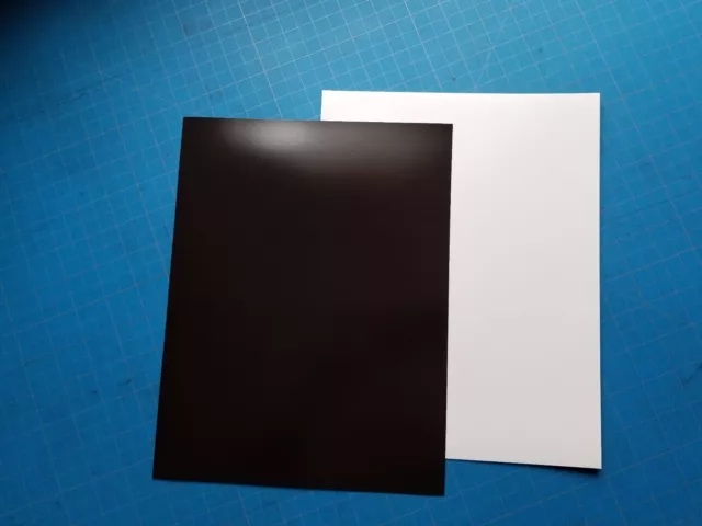 30 MIL PLAIN White Magnet Sheet 8.5"x11" (1 SHEET of 30 mil Thick)