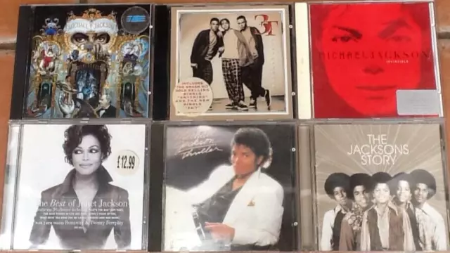 JACKSONS 6 CD Bundle MICHAEL JANET 3T - Thriller Greatest Hits Dangerous & More