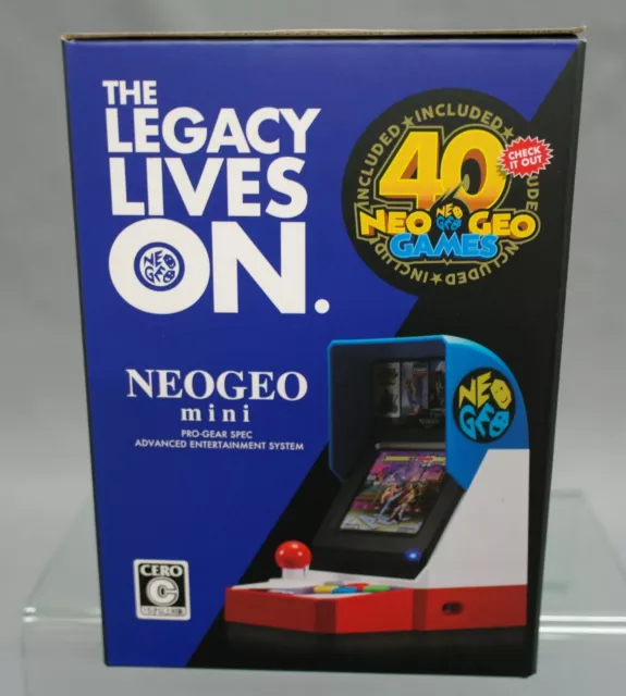 SNK NEO GEO NEOGEO Mini Classic 40th Anniversary Arcade (40 Games included)-New~