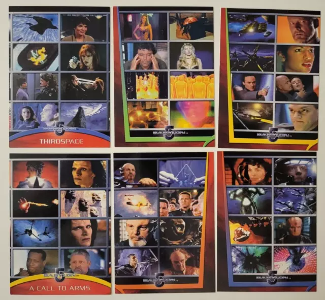 2002 BABYLON 5 The Movies Triptych CHASE INSERT CARDS M3 M4 M5 M7 M10 M11 NM/MT