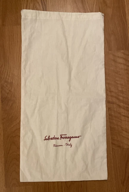 Salvatore FERRAGAMO Shoe Handbag Dust Bag 8 x 16" Authentic