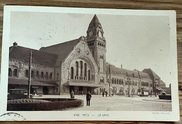 CPA 1941 METZ 57 la Gare - MOSELLE - animated sepia card La Swan - AK POSTCARD