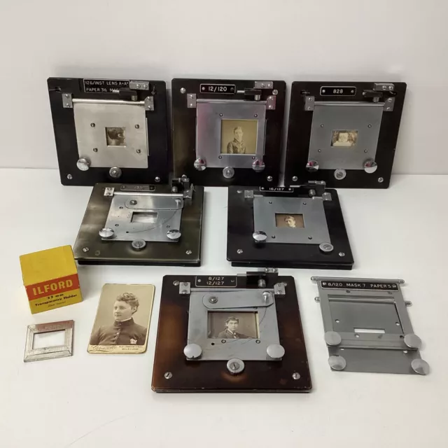 Vintage Darkroom/ Photography Items Metal Plates & 35mm Holders (F5) W#635