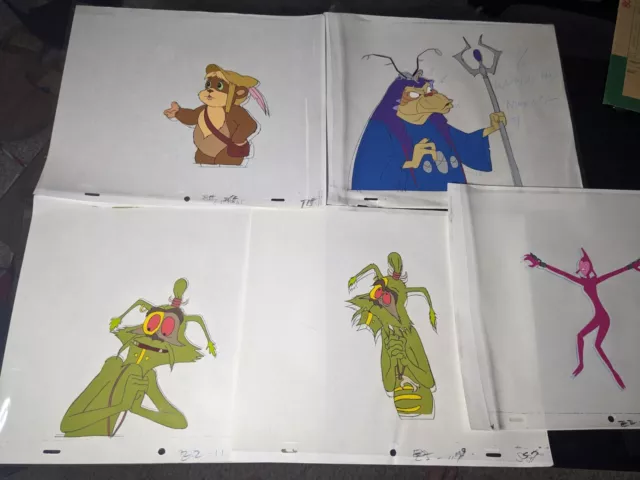 VINTAGE EWOKS animation cels BACKGROUND production art  Star Wars Animated I8