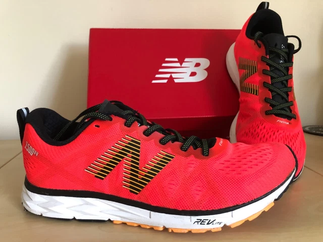 NEW BALANCE 1500 v4 lightweight running shoes UK 9 red black EUR