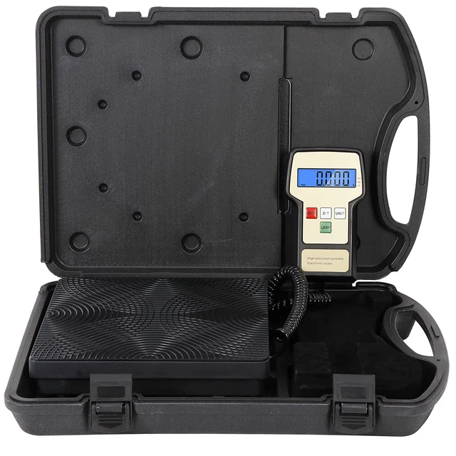 Electronic Digital Refrigerant Charging Weight Scale for HVAC A/C 154 Lbs with C