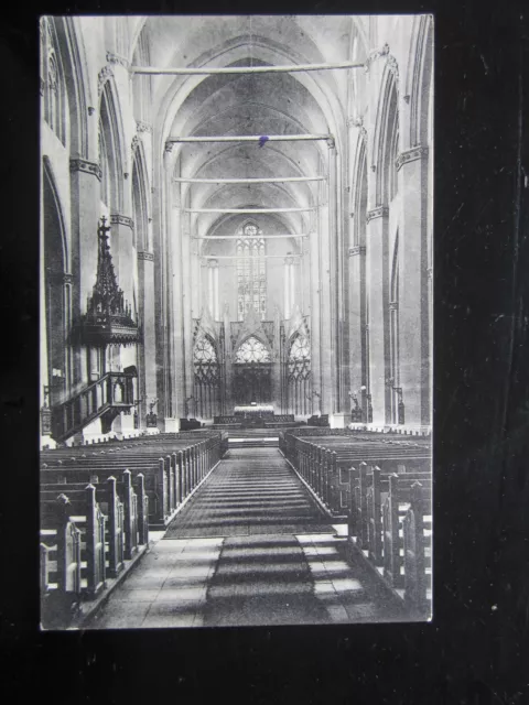 alte orig. AK Greifswald 1909 Inneres Nicolaikirche