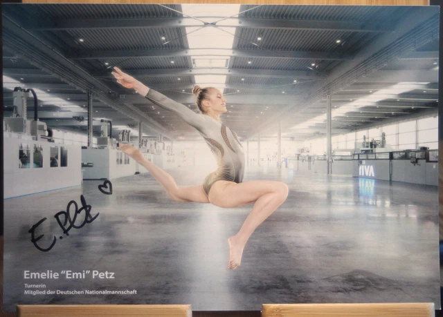 Emelie Emi Petz Orig Autogramm signiert Turnen DTB XXL - AK