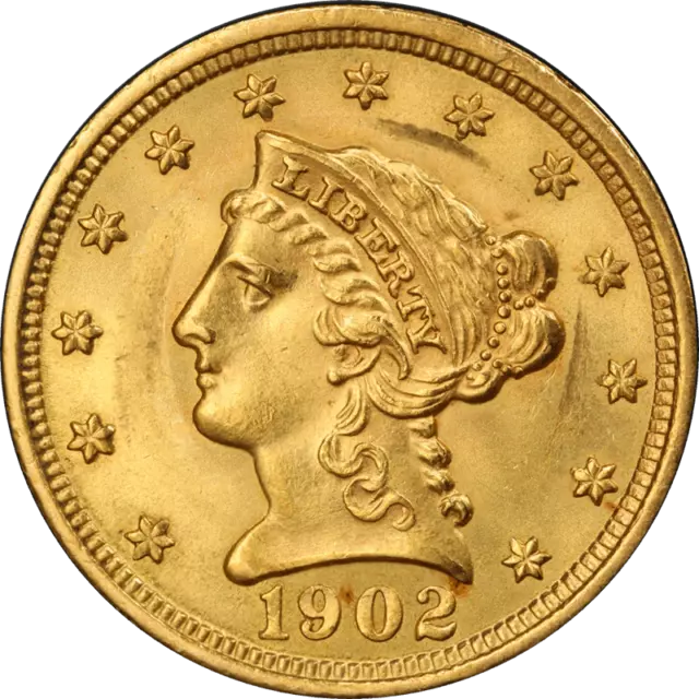 1902 Liberty Head Quarter Eagle $2.5 Uncirculated