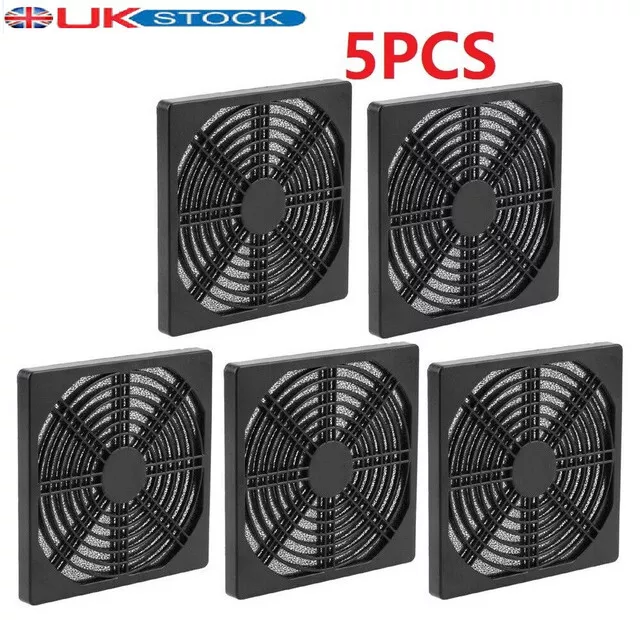 5X Dustproof 120mm Case Fan Dust Filter Guard Grill Protector Cover PC Compute