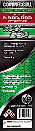 Xantus Products 26-101 Max Seal Commercial Direct Inject AC Leak Sealant, 6-15 T