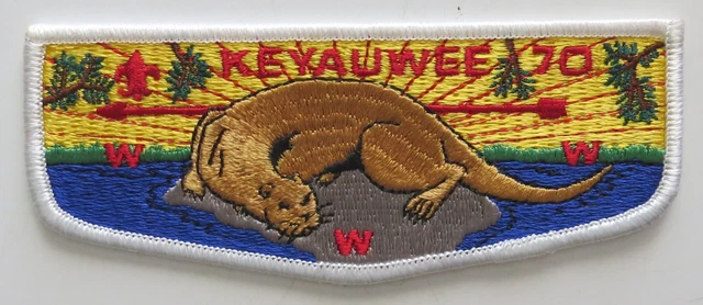 Keyauwee Lodge 70 Old North State Council NC S2 Flap White Bdr (E8285)