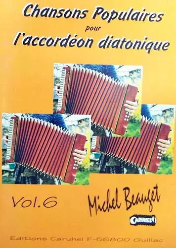 Fisarmonica Diatonica Tablatures Canzoni Popolari V.6 - Compendio Nuovo Con CD