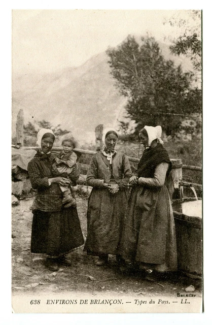 CPA 05 High Alps Around Briançon Types of the Country Animated Folklore