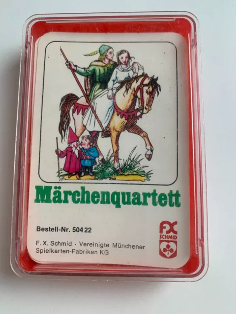 Quartett, Märchenquartett,  F.X.Schmid, Nr. 50422, RAR, SELTEN, Vintage