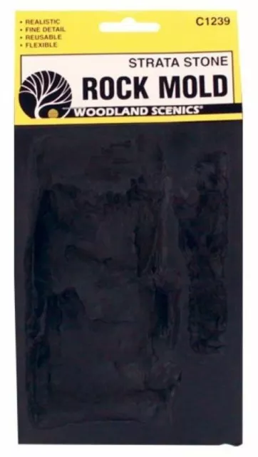 C1239 Woodland Scenics Molde de Goma para Creación Rocas Con Máximo Realismo