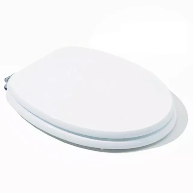 Tapa de Wc para Inodoro Blanco Universal Baño Cubierta Agua MDF 43x37, 2x5 180