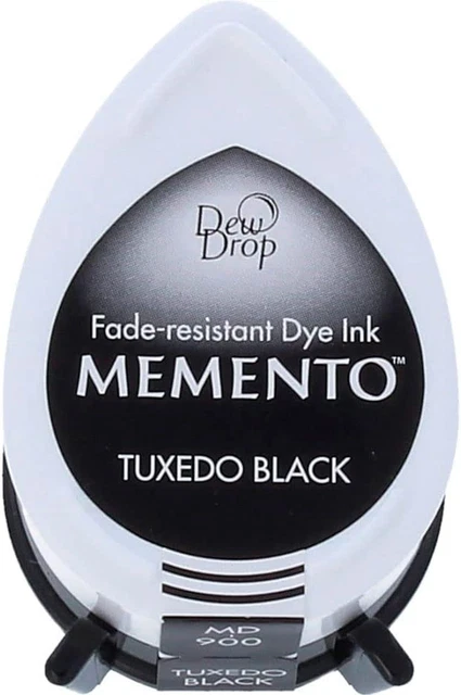 Memento Dew Drop Fade Resistant Inkpad of All Kinds, Tuxedo Black