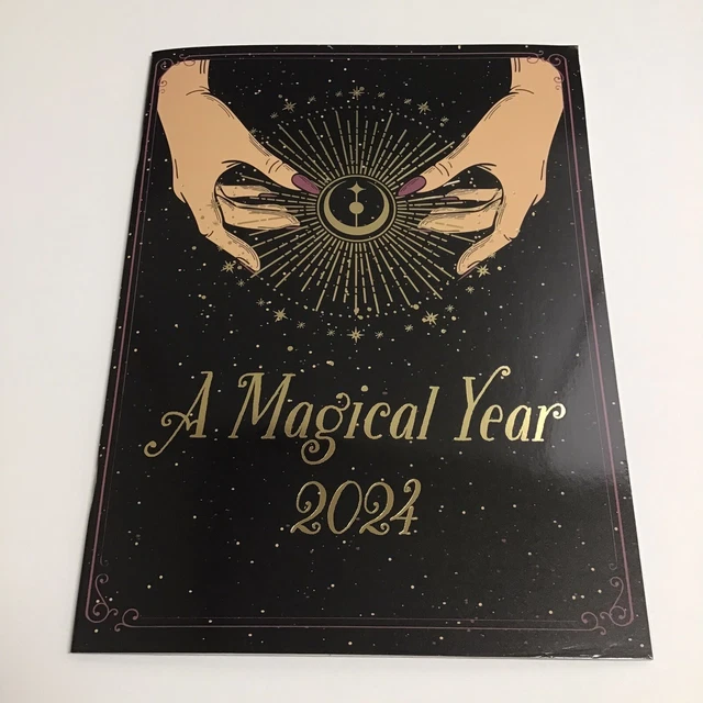 NEW 2024 MONTHLY Planner A Magical Year Calendar & Stickers 7.5x10