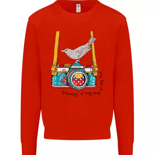Felpa maglione uomo fotocamera con fotografo di uccellini fotografia 7