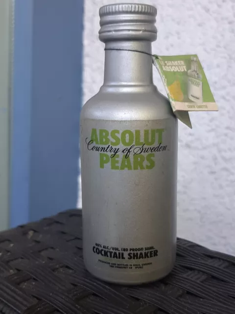 ABSOLUT vodka  Pears Cocktail Shaker Miniatur 50ml selfmade