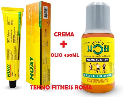 Altro 1 Crema 1 Olio Namman Muay Originale Analgesica muay thay Confezione Risparmio 