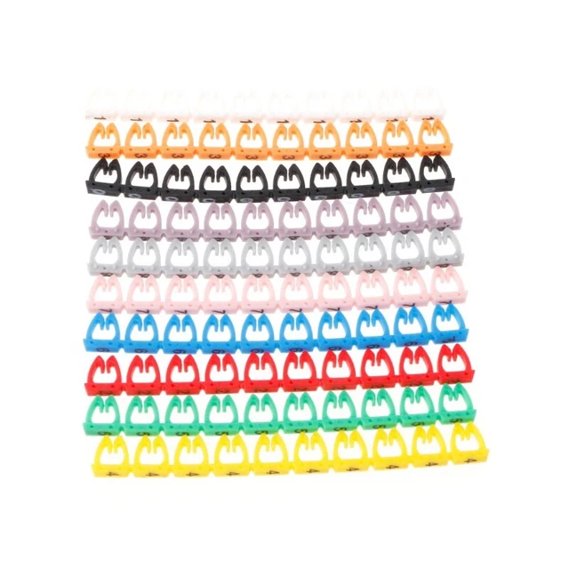 CABLE NUMBER MARKS for RJ45 RJ11 RJ12 Color Numeric Cables 100PCS $7.85 ...