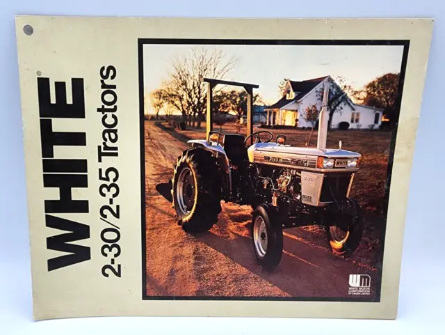 White 2-30 2-35 Tractor Sales Salesman Showroom Brochure 8 Pages