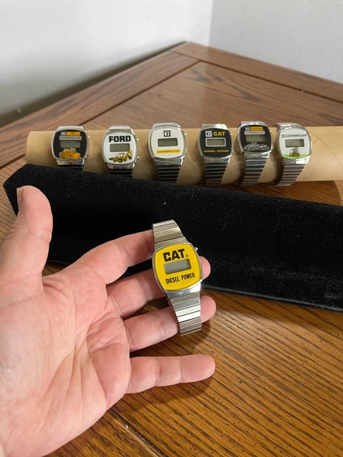 Cat Diesel Power Digital Watch Caterpillar Mens Salesman Sample