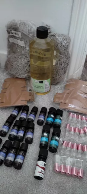 Wholesale Job Lot Perfume making kit Fragrance oils Bottles boxes Carrier oil