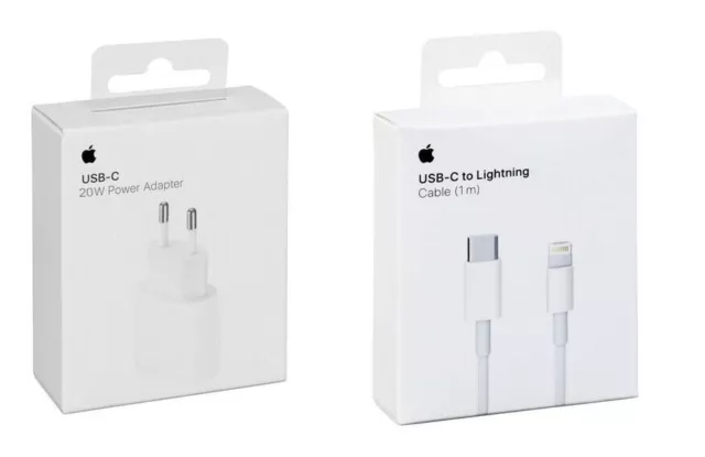 Original Apple USB‑C auf Lightning auf USB Kabel 1m 2m 20W USB‑C Power Adapter