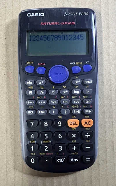 Calcolatrice Scientifica Casio FX-83GTCW Nera | Display Naturale | Consentita Per Esami UK GCSE E Superiori