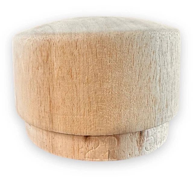Sombrero de Colección Madera Millinery Cabeza de Bloque Forma de Molde Sombrero Bloque Talla 22 Ligero.