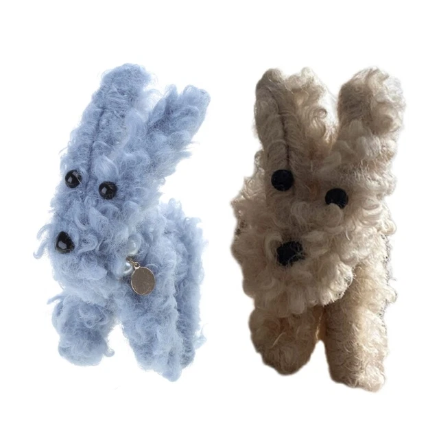 Interesting Puppy Plush Keys Chain Backpack Pendant for Birthday Party Gift