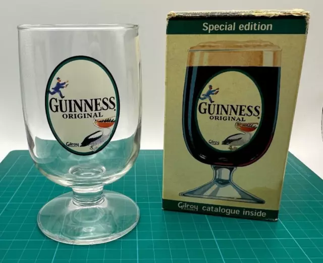 Vintage Guinness Gilroy Classic Toucan Special Edition Glass 1/2 Pint Goblet