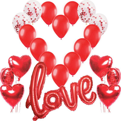 decorazioni di palloncini per anniversario palloncini di San Valentinos per una notte speciale romantica palloncino damore palloncini AMORE per decorazioni di San Valentinos anniversario 