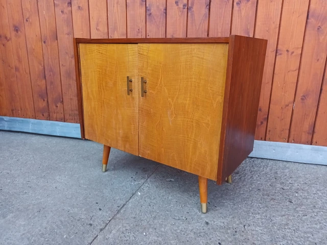 Cassettiera credenza vintage scarpiera retrò danese noce credenza anni 60 6