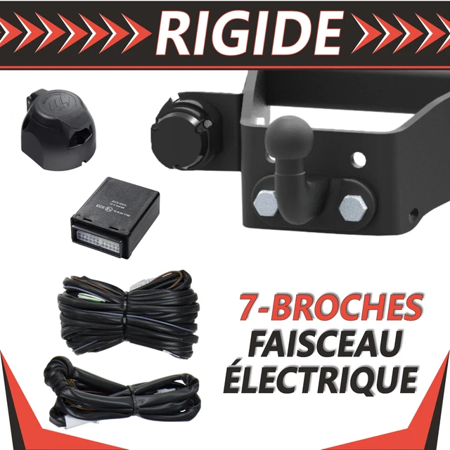 Attelage Rigide Pour Mercedes-Benz C Break S203 2001-2007 + Kit électrique 7 Broches Universel