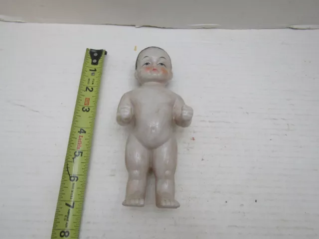 VINTAGE Frozen Charlie Charlotte Ceramic Porcelain Doll Blue Eyes Dark hair
