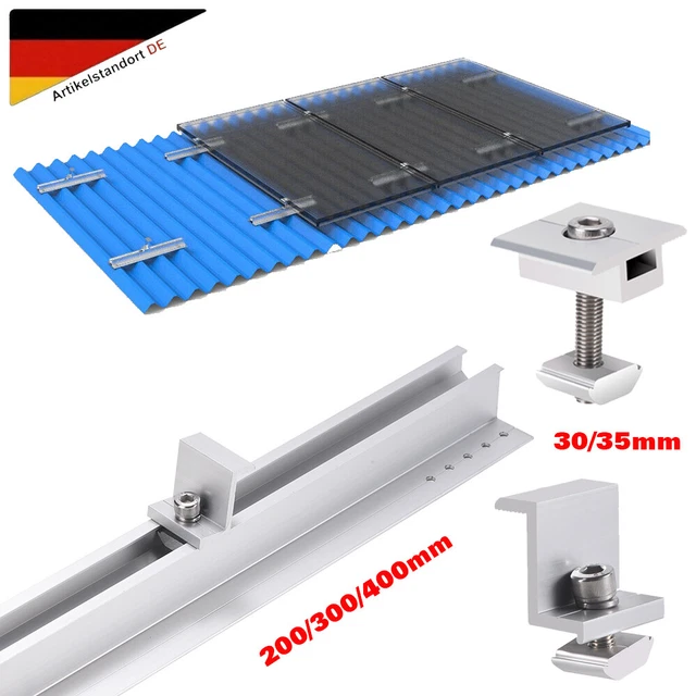 SOLAR MODULE ALUMINIUM mount mounting system trapezoidal plate PV ...