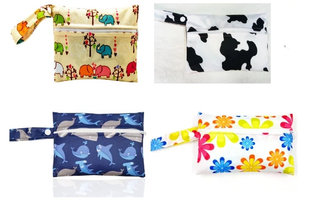 Small Wet Bag for Reusable Washable Menstrual Pads / Nappy / Wipes/ Breast Pads