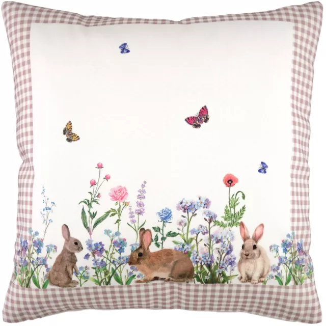 Kissenhülle 40x40 Kissenbezug Ostern Deko Kissen Sofa Osterkissen Landhaus Karo