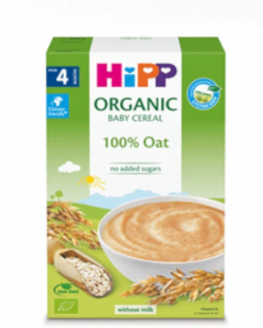 Hipp Organic Cereal 100%Oat from 4 Months no added sugars 200g 7oz, Croatia