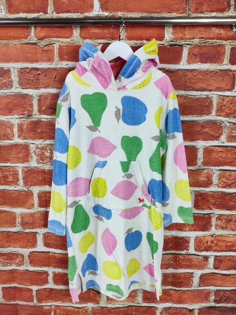 GIRLS MINI BODEN Towelling Poncho Swim Towel Beach Robe Hood Age 7