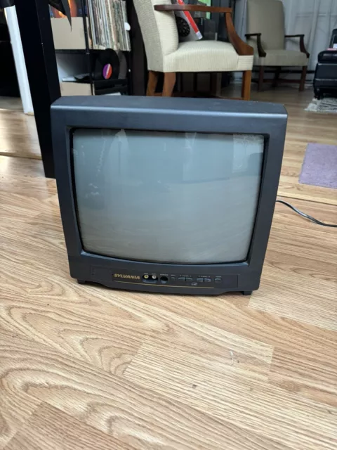TESTED WORKING Sharp 13 CRT Television TV Retro Gaming A/V Inputs