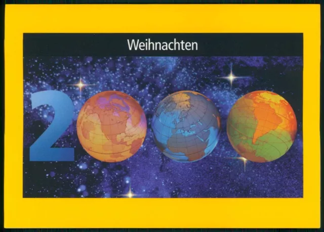 DEUTSCHE POST WEIHNACHTS-KARTE 2000 RARE !! WORLD NET NLL EXPRESS VERTRIEB ua71