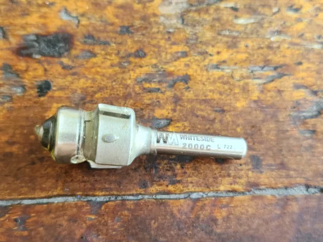Whiteside Router Bit 2000C Round Over Bit Ball Bearing 1/8" Radius 3/4" Diameter