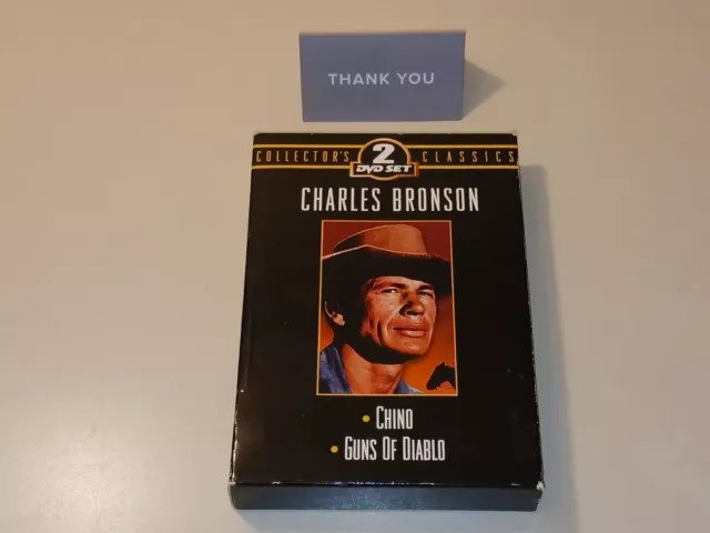 Charles Bronson Collector’s Classic 2 DVD Set - Chino/Guns of Diablo Vintage  LN