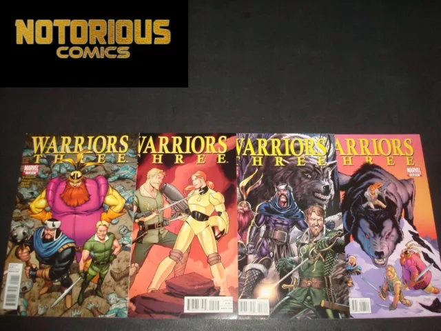 Warriors Three 1-4 Complete Comic Lot Run Set Thor Marvel Collection