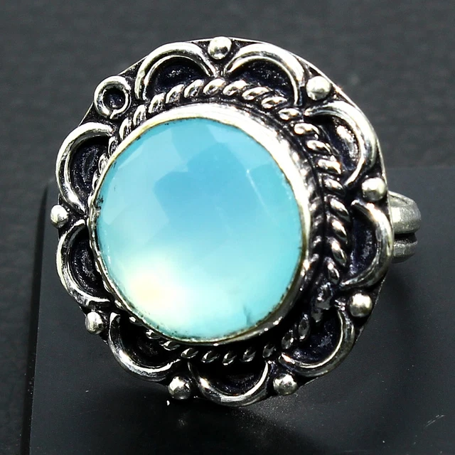 Blue onyx ring discount